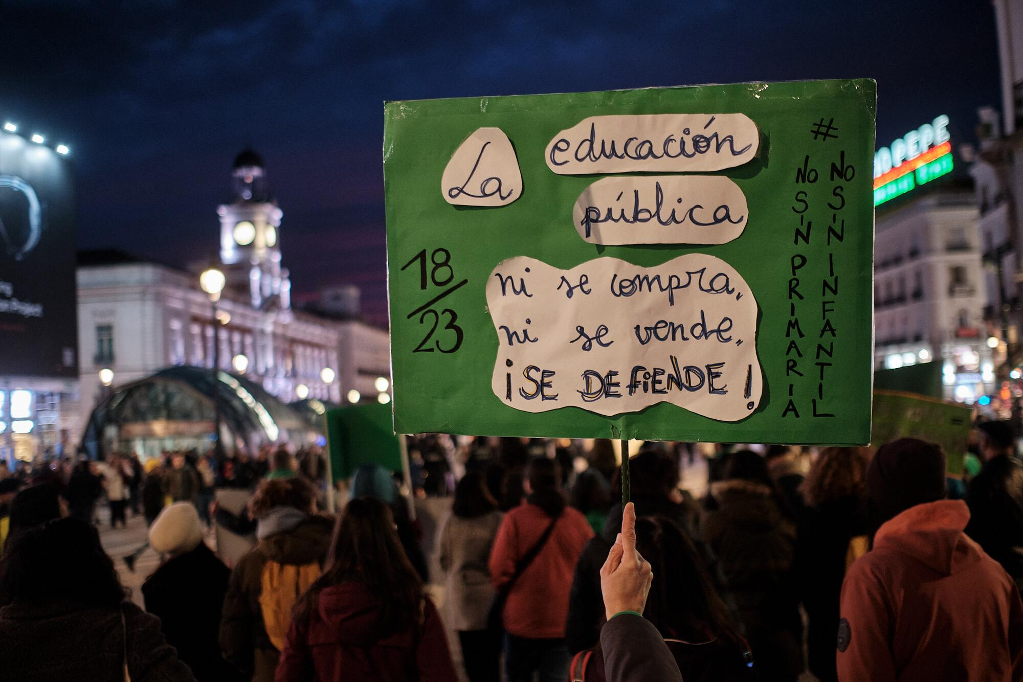 Educación lectivas manifestación - 11
